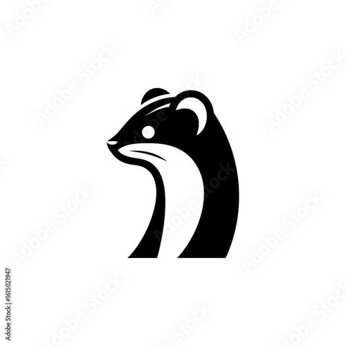 Weasel Emblem Logo for Branding
