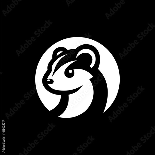Flat Least Weasel Logo Template