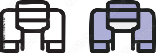 Stylized Icon of a Water Cooler.