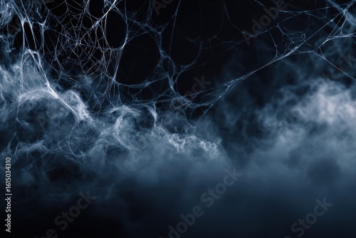 Spooky Web, Fog, Dark Background