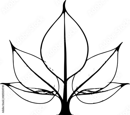 silhouette of a tree 