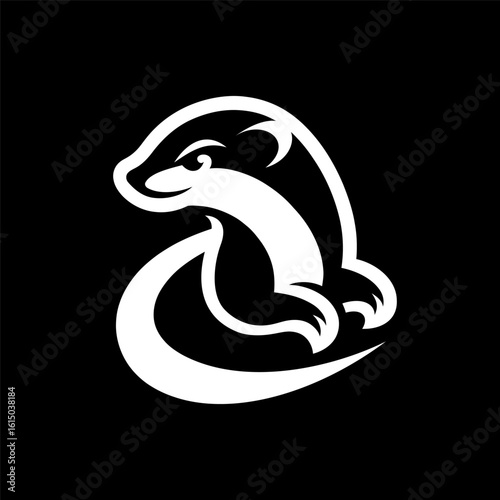 Weasel Wildlife Logo in Black