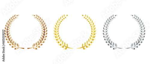 ランキング　月桂樹のアイコンイラスト　空白
Ranking laurel icon illustration blank