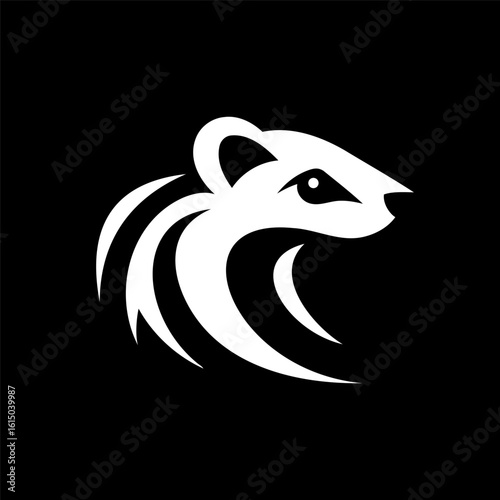 Icon Style Weasel Logo Template