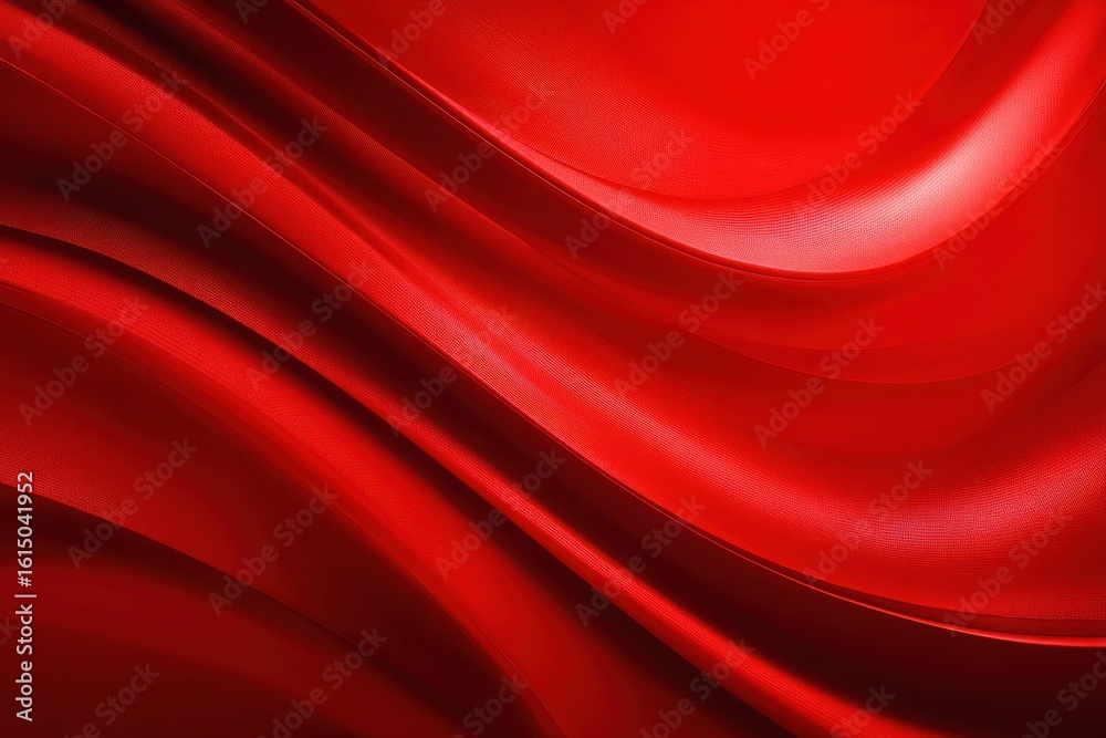 Obraz premium Red Abstract Wave Background