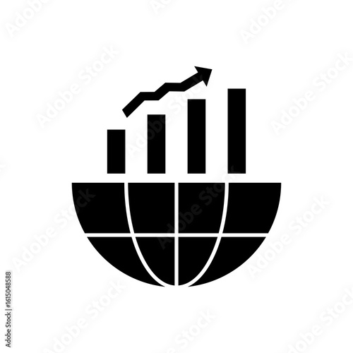 the icon depicts an upward arrow and a globe.