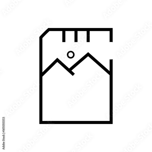 ssd card icon vector illustration