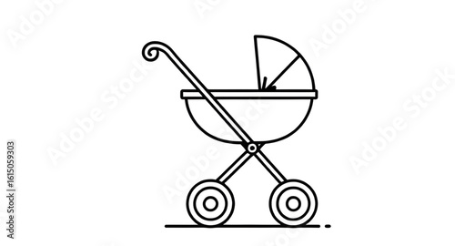 Baby stroller icon, Baby carriage icon, Pram icon, Infant stroller vector, Baby pushchair icon, Newborn stroller, Stroller silhouette, Child buggy icon, Baby transport icon, Toddler stroller icon, Str