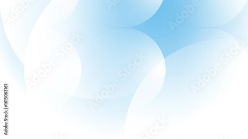 Abstract creative motion gradient light blue circle geometric shape background. Video animation Ultra HD 4k footage.