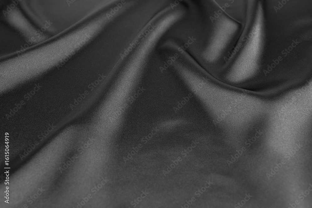 Obraz premium Texture black satin, silk background