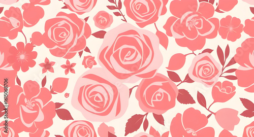  Romantic rose texture, Soft rose background, Repeated rose design, Rose motif seamless, Bloom pattern, Vintage floral seamless, Rose cluster pattern, Seamless flower wallpaper, Rose ornament design, 