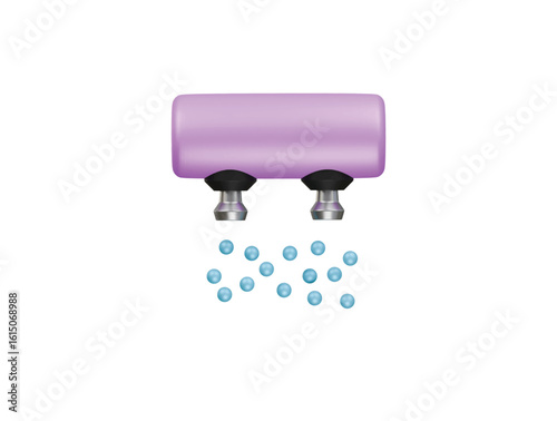 drip irrigation icon 3d illustration render