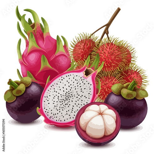 dragon fruit on a plate