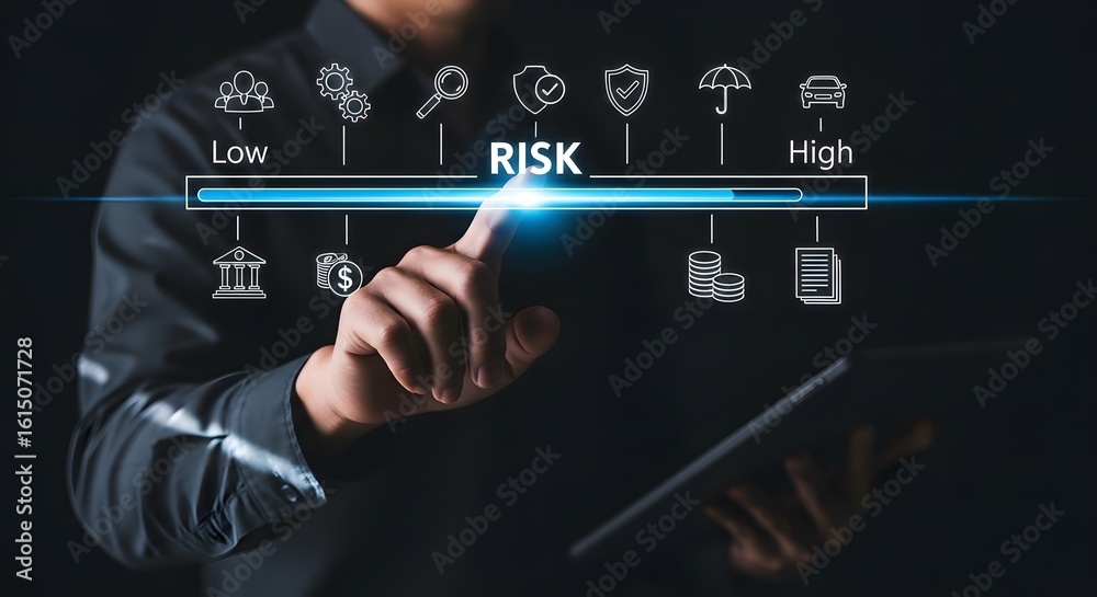 Fototapeta premium Risk Assessment in Financial Business Analysis