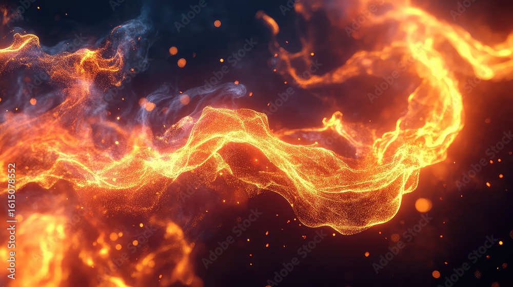 Fototapeta premium cloud syncing fire