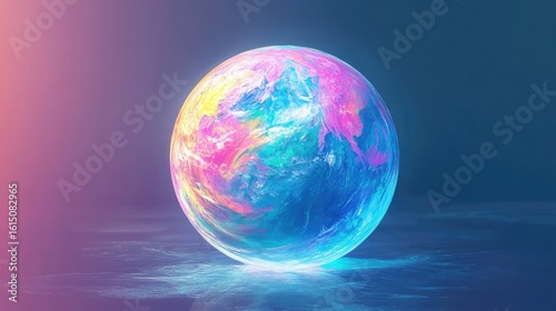 Wallpaper Mural technology beaming globe Torontodigital.ca