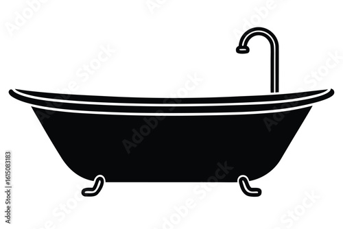 bath tub vector icon illustration