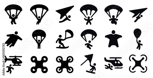 silhouettes of people