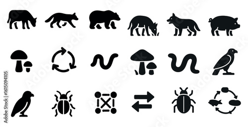 set of animals