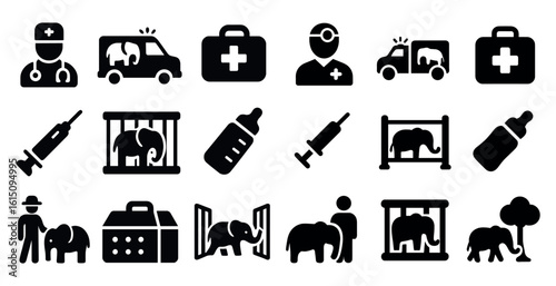 set of icons