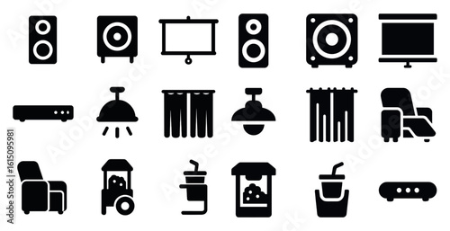 household appliances icons