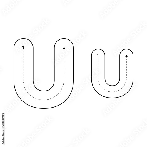 Uppercase and Lowercase Alphabet Letter Tracing Worksheet for Kids – Printable ABC Tracing Pages for Preschool and Kindergarten Learning.