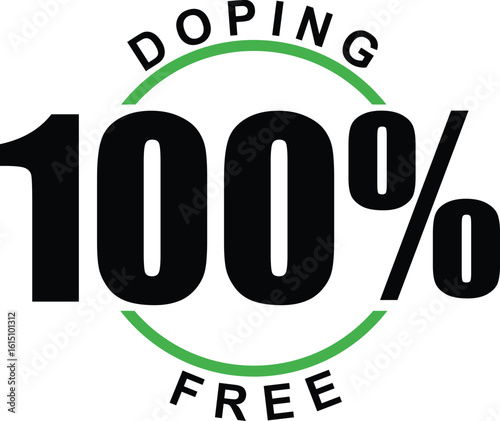 Doping Free Label – Anti-Doping Logo for Supplements and Sports Packaging