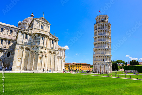 Leaning Tower and Cathedral of Pisa, travel destination in Italy