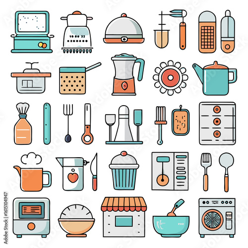 Perfect for UI, recipe apps, and modern infographics.
