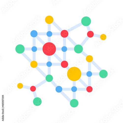 Deep Learning icon vector image. Suitable for mobile apps, web apps and print media.