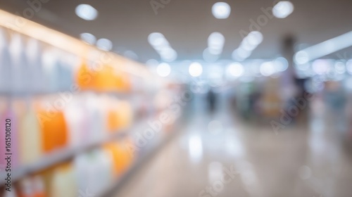 Wallpaper Mural Blurred Background of Retail Store Shelves with Colorful Products for Website Background, Banner, or Corporate Presentation Torontodigital.ca
