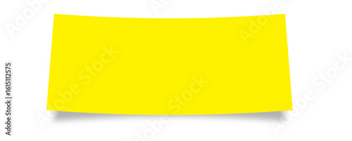 yellow sticky note isolated on white. yellow bright blank background, frame, business, wall, paper. 3D Render Yellow Solid wall Background. Monday daily concept.