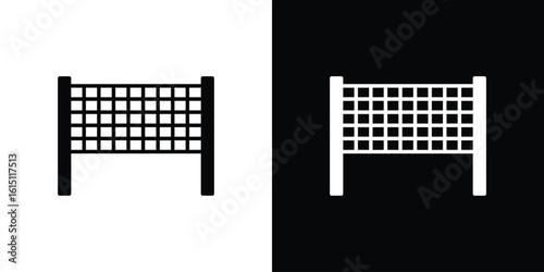 Volleyball net icon, vector flat icon. Flat illustration.