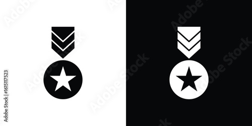 Veteran icon, vector flat icon. Flat illustration.