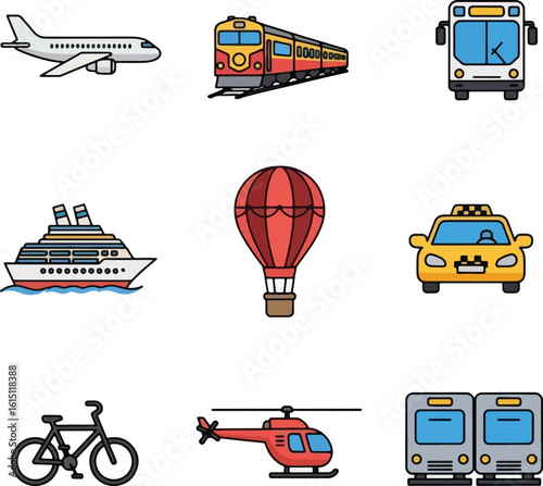 Explore the world with diverse transportation options like planes trains buses cars and more