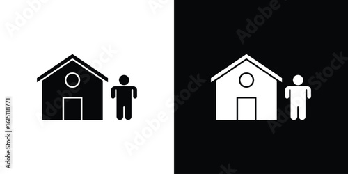 Tenant icon, vector flat icon. Flat illustration.
