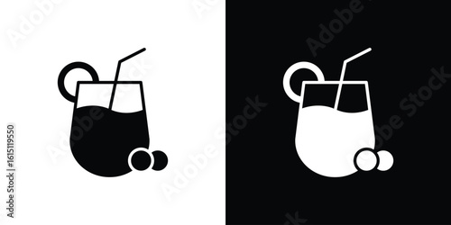 Smoothies icon, vector flat icon. Flat illustration.