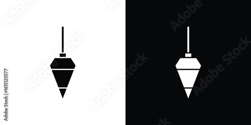 Plumb bob icon, vector flat icon. Flat illustration.