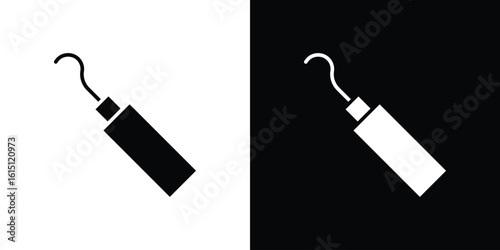 Periodontal scaler icon, vector flat icon. Flat illustration.