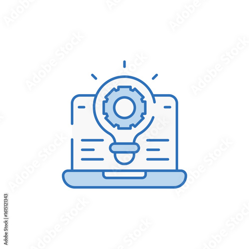 Wallpaper Mural Innovation icon design with white background stock illustration Torontodigital.ca