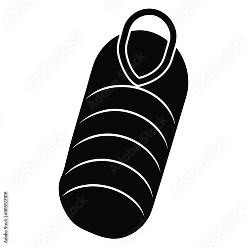 sleeping bag vector icon
