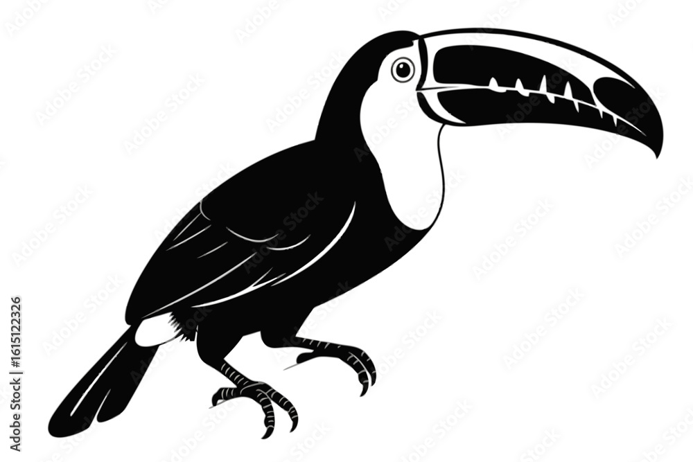 Fototapeta premium Toucan Bird Silhouette tropical exotic