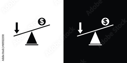 Leverage icon, vector flat icon. Flat illustration.