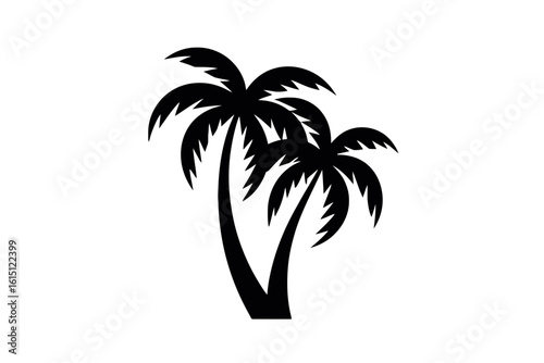 Two Palm Trees tropical nature