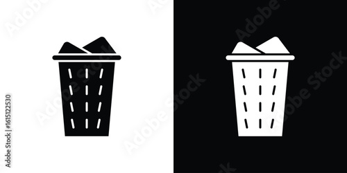 laundry hamper icon, vector flat icon. Flat illustration.