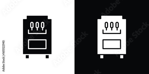 Ice cream maker icon, vector flat icon. Flat illustration.