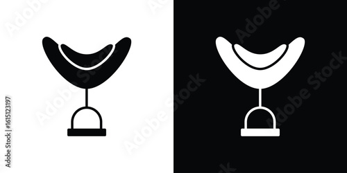 Horse saddle icon, vector flat icon. Flat illustration.