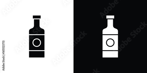 Gin icon, vector flat icon. Flat illustration.