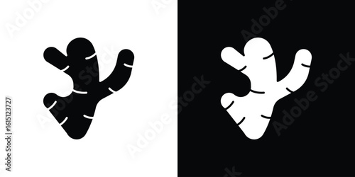 Ginger icon, vector flat icon. Flat illustration.