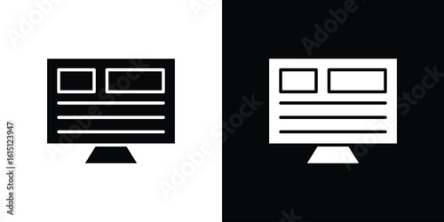 Front end icon, vector flat icon. Flat illustration.